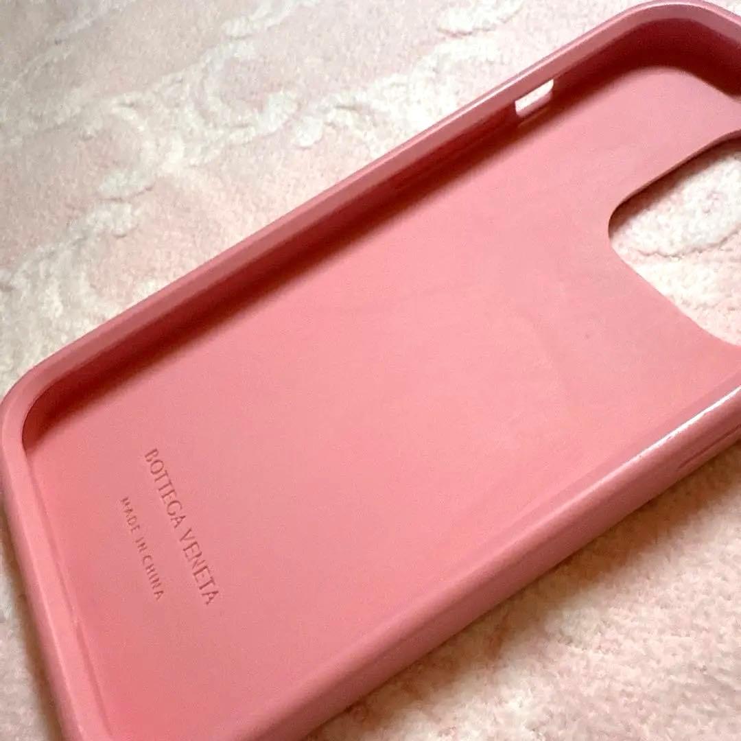《美品》ボッテガヴェネタ iPhone14Proスマホケースピンク