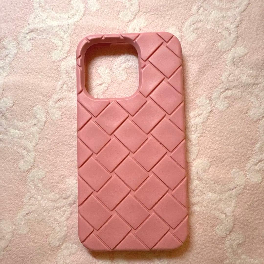 《美品》ボッテガヴェネタ iPhone14Proスマホケースピンク