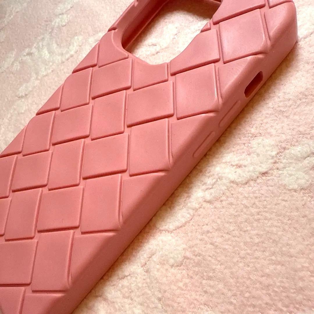 《美品》ボッテガヴェネタ iPhone14Proスマホケースピンク