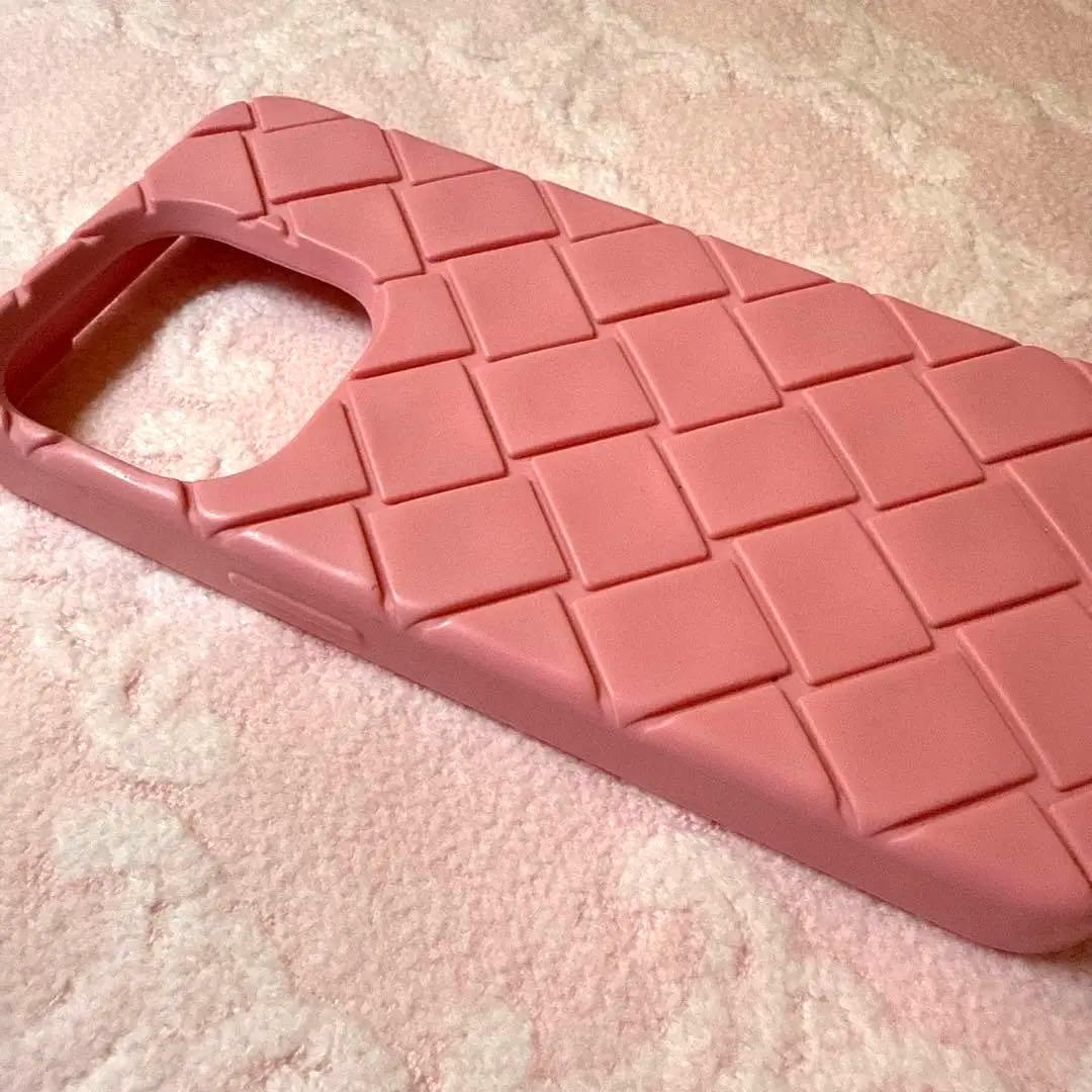 《美品》ボッテガヴェネタ iPhone14Proスマホケースピンク