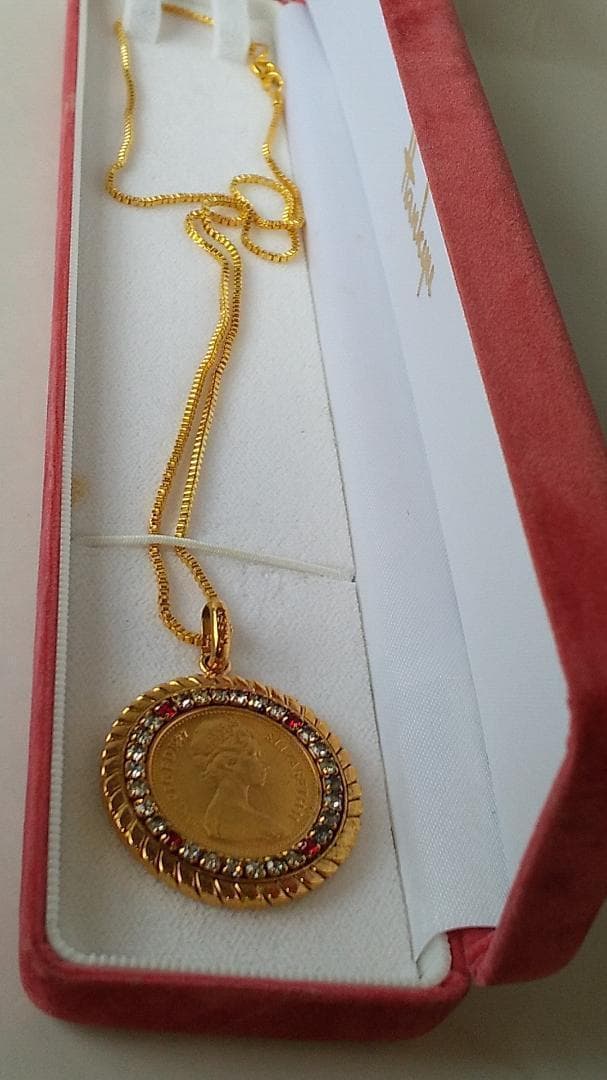 Luismyエリザベス2世 ペンダントトップ ネックレス 1977 美品