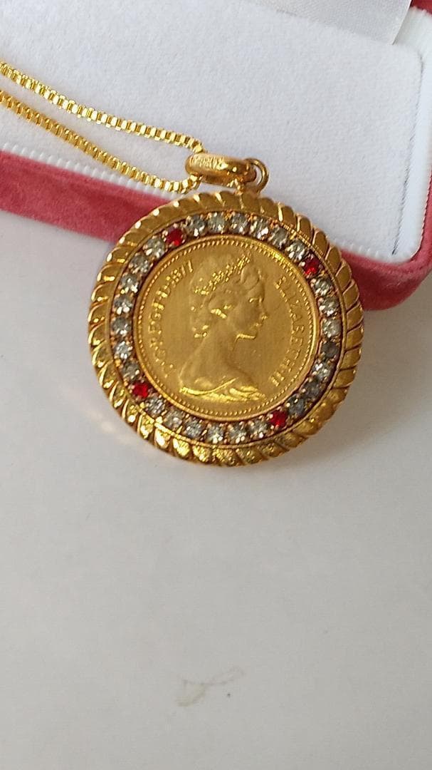 Luismyエリザベス2世 ペンダントトップ ネックレス 1977 美品