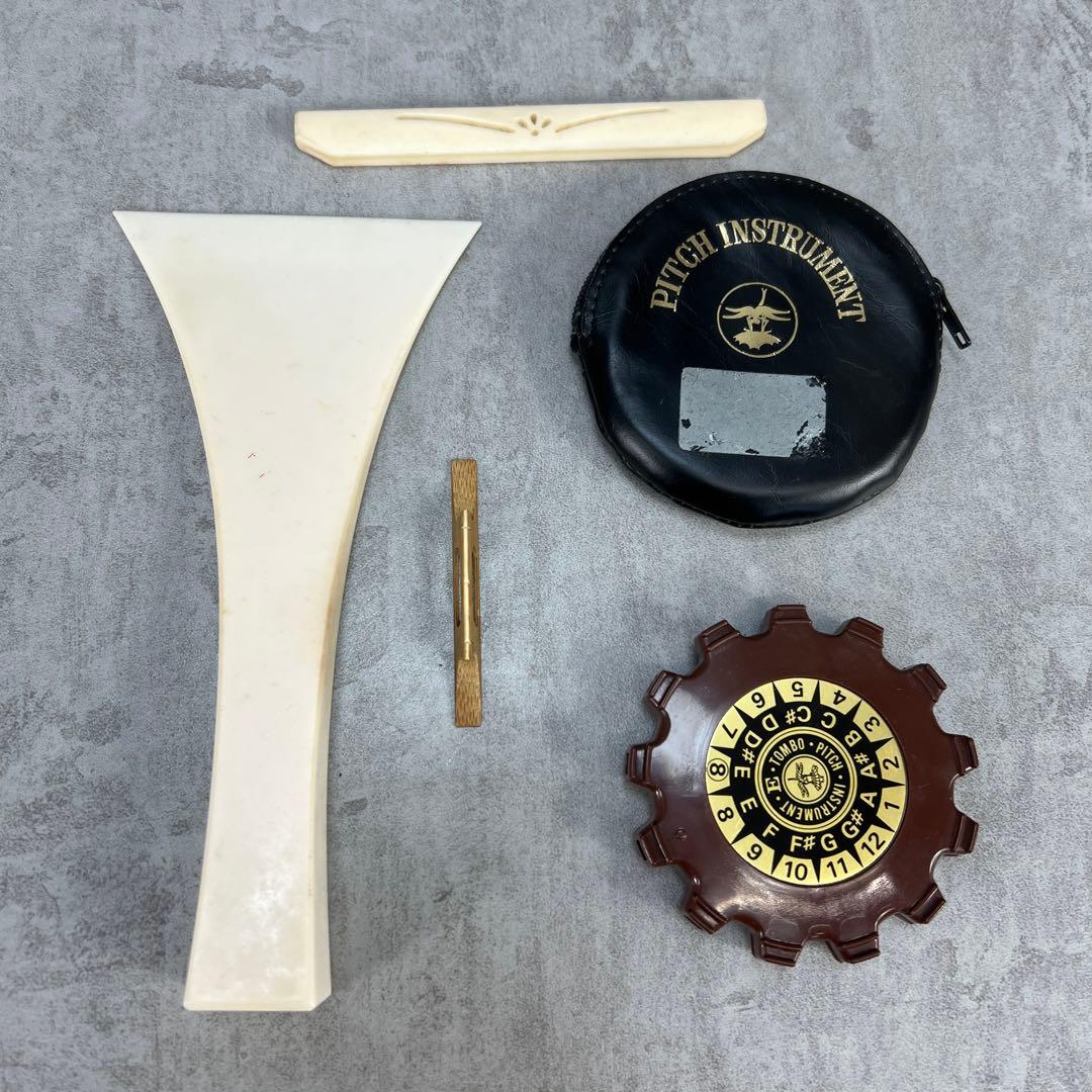 メンテナンス済み　津軽三味線　紅木　一本溝　正寸　宇柄糸巻き　両面皮張り替え