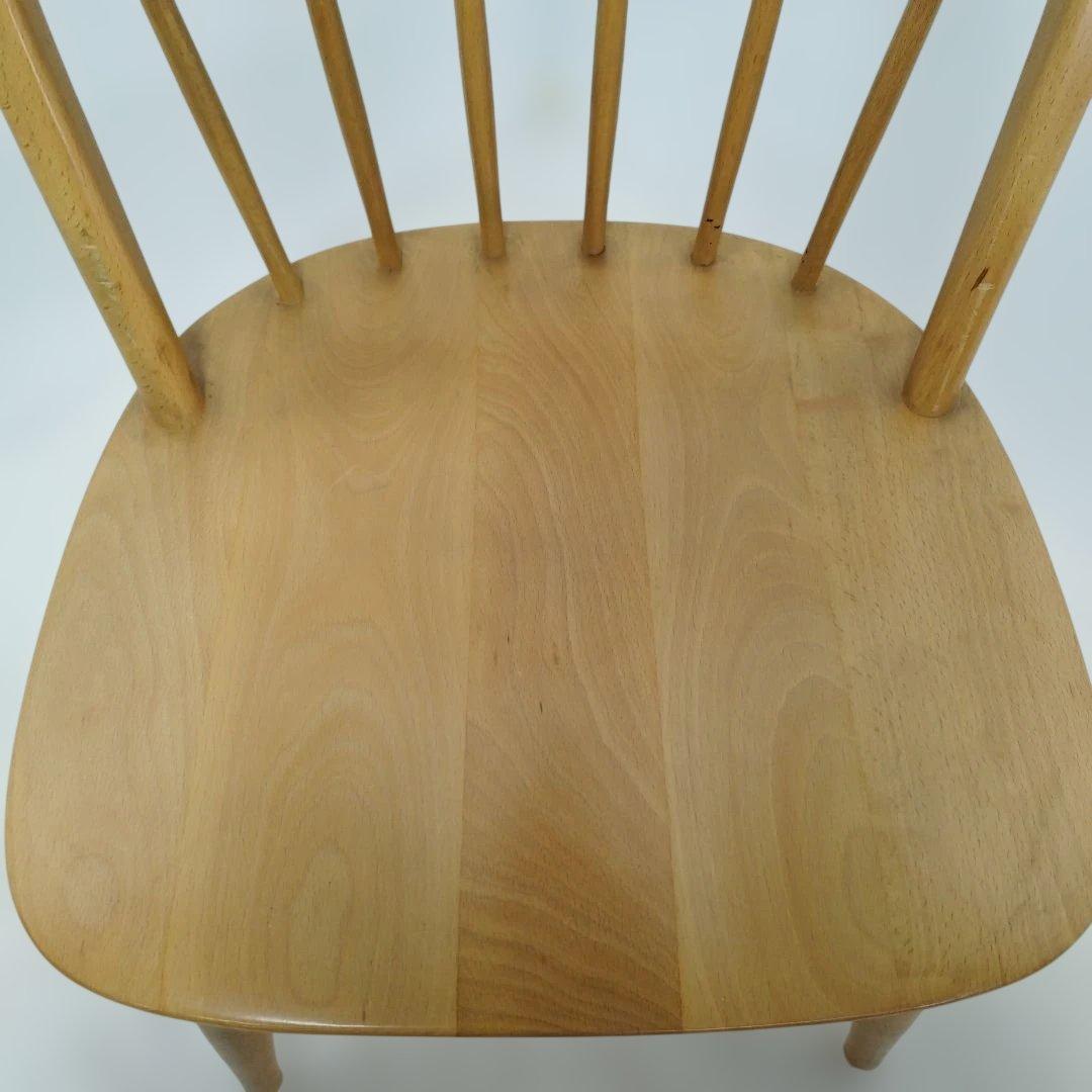 ③【鈴木】飛騨産業 キツツキ ウィンザーチェア 北欧 ダイニングチェア