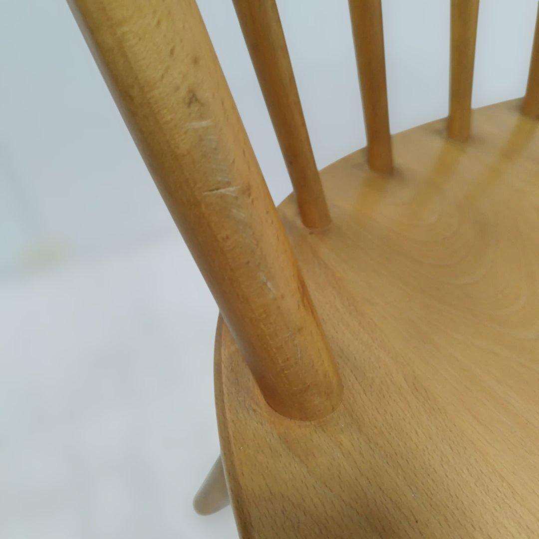 ③【鈴木】飛騨産業 キツツキ ウィンザーチェア 北欧 ダイニングチェア