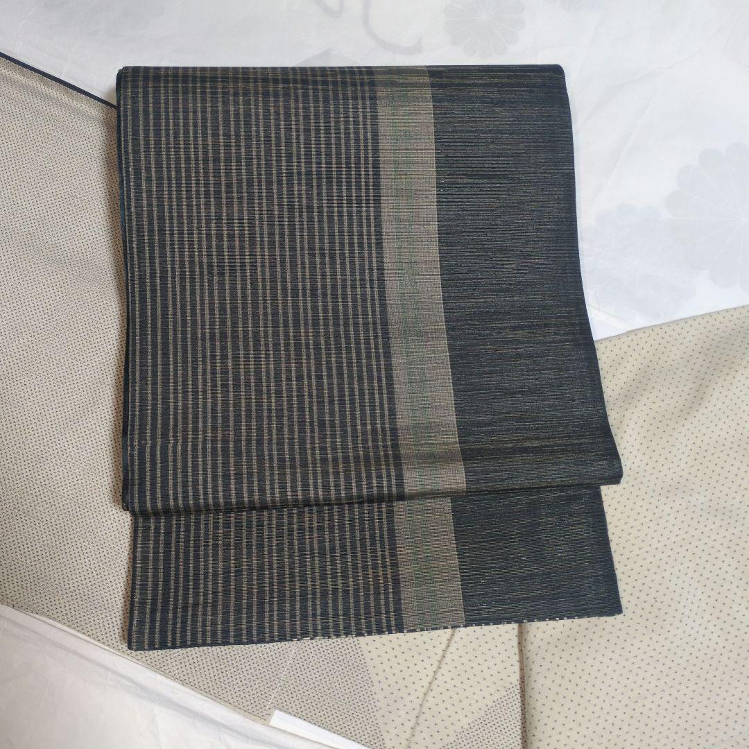 未使用美品 小森草木染工房 全通袋帯 リバーシブル