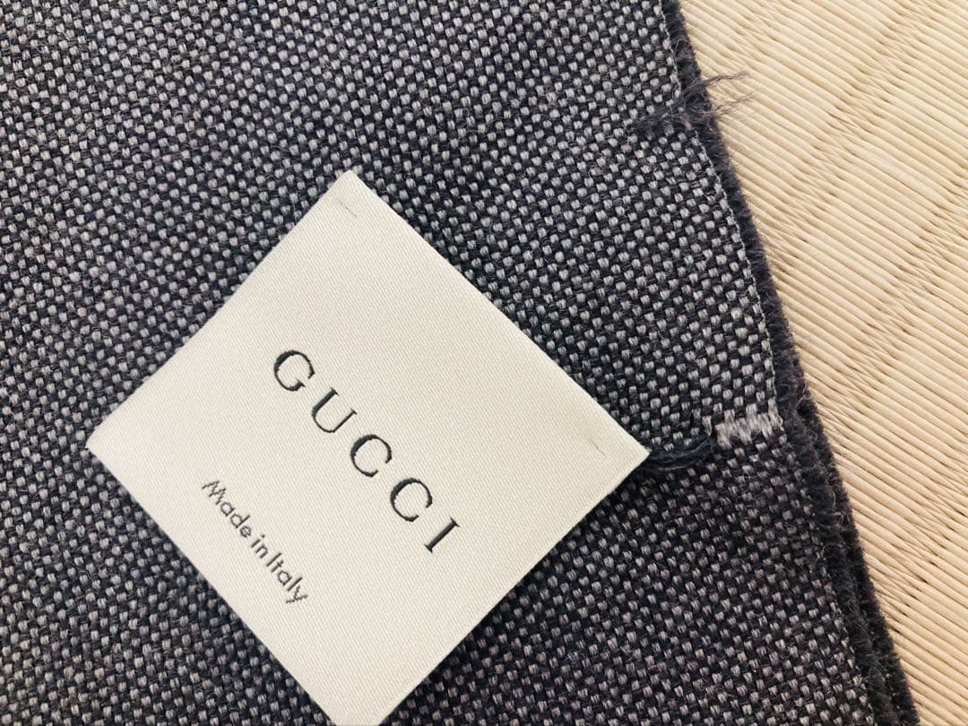 【確実 正規品】Gucci GGロゴマフラー グレー