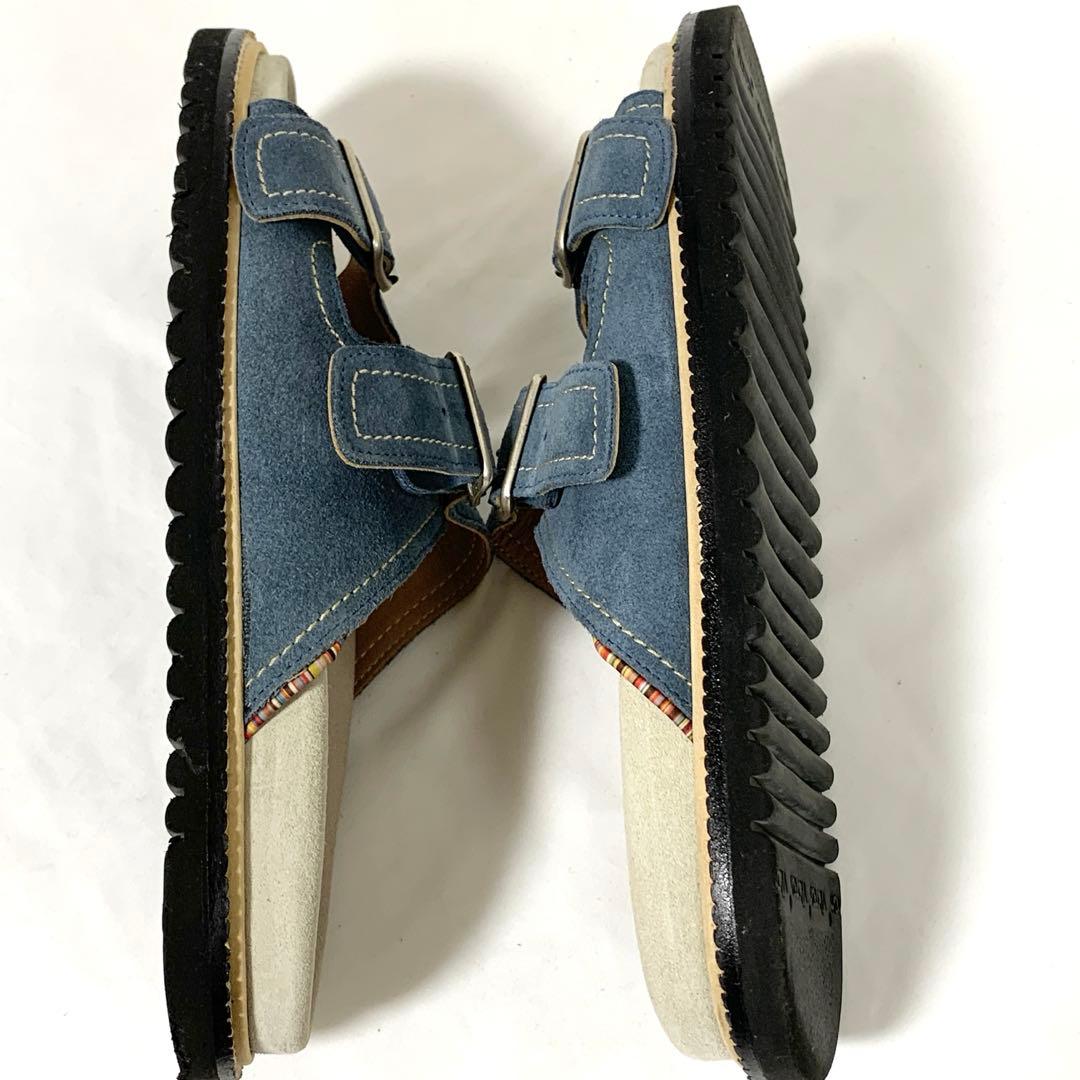 paul smith 【ポールスミス】レザーサンダル 7 ブルー イタリア製