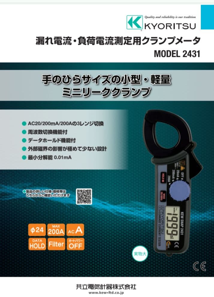 共立電気計器 (KYORITSU) 2431