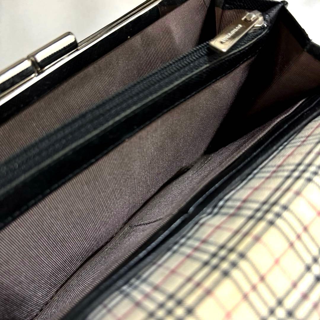 あちょら様　BURBERRY◆バーバリー ◆黒ブラック◆ノバチェック◆長財布