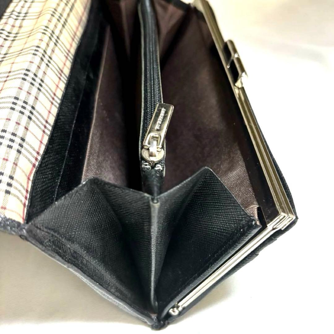 あちょら様　BURBERRY◆バーバリー ◆黒ブラック◆ノバチェック◆長財布