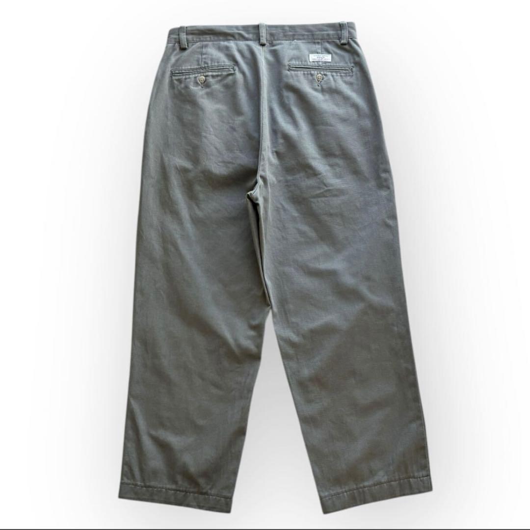 90s ポロ ラルフローレンW32 グレーカーキ ポロチノ アンドリュー パンツ