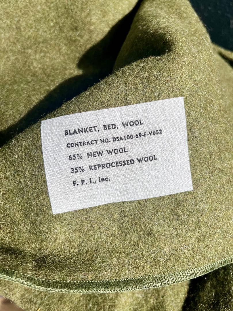 米軍放出未使用US-ARMY MEDICALブランケッ60‘sヴィンテージラスト