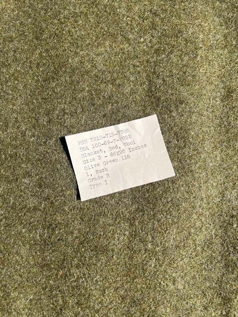 米軍放出未使用US-ARMY MEDICALブランケッ60‘sヴィンテージラスト