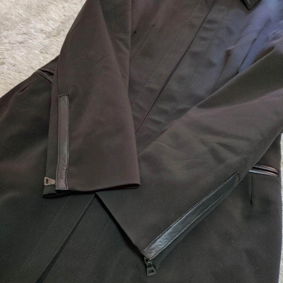 PRADA　プラダ　ロングコート　ステンカラーコート　ブラック　42