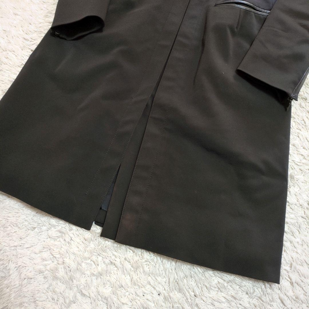 PRADA　プラダ　ロングコート　ステンカラーコート　ブラック　42