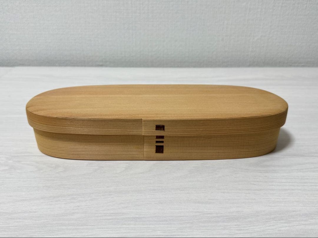 柴田慶信商店 長手弁当箱 (中・白木)