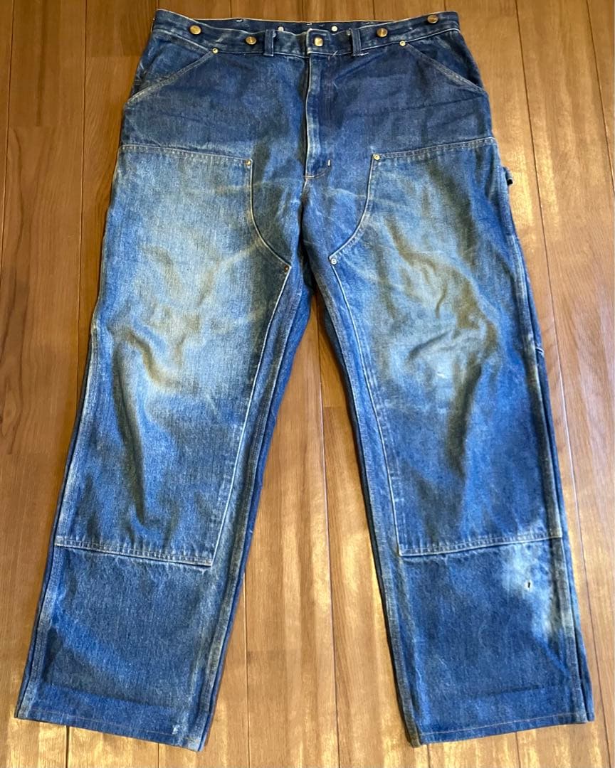 ク*ま様 【激レア】カーハート 80s デニム ダブルニーパンツ 初期型