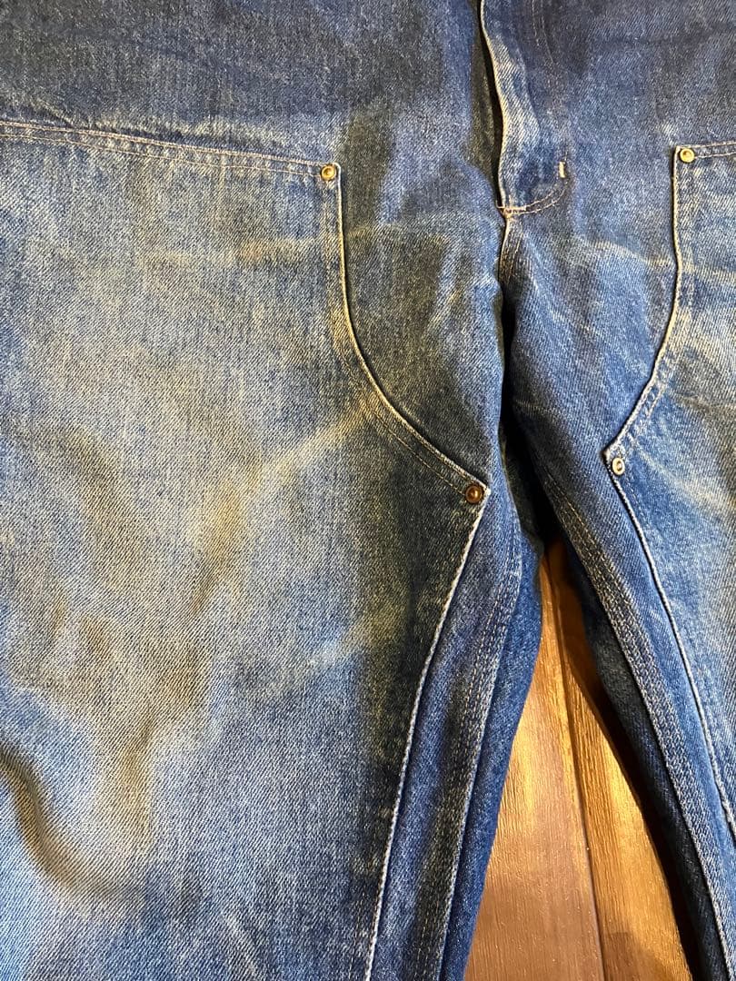 ク*ま様 【激レア】カーハート 80s デニム ダブルニーパンツ 初期型