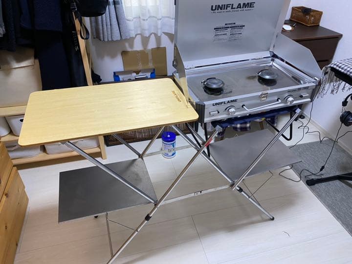 ユニフレームツーバーナーテーブルセット値下げ