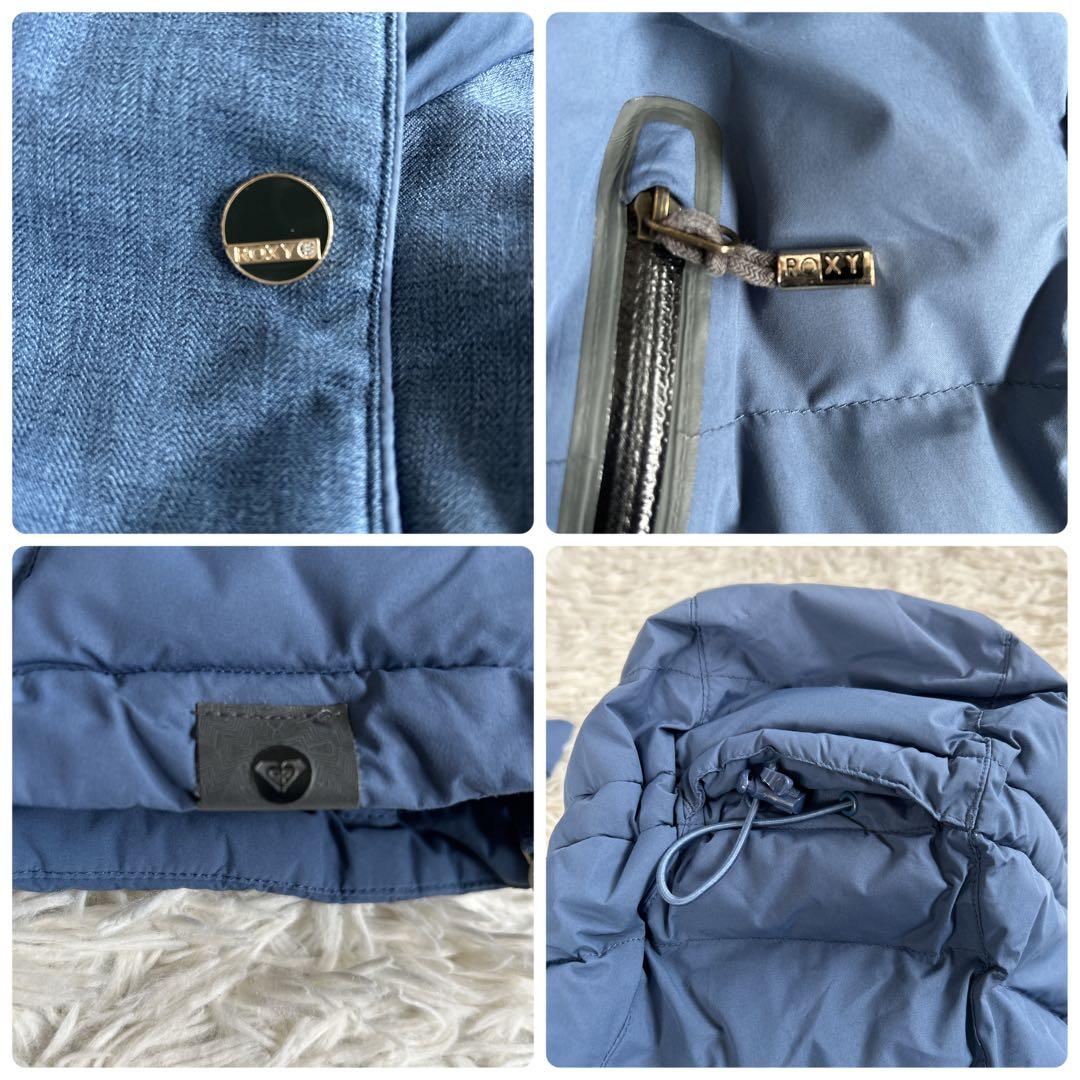 ロキシー　スキースノーボードウェア レディース M ブルー　群青色　中綿ダウン