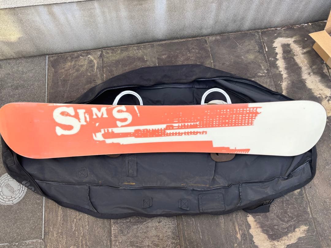 バートン　バインディング、シムズ　デッキ　スノーボードセット