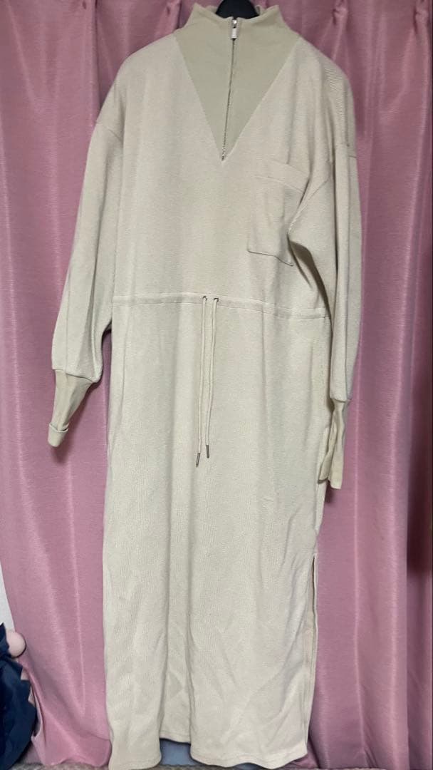ワンピース Ameri vintage UND HALF ZIP SWEAT DRESS