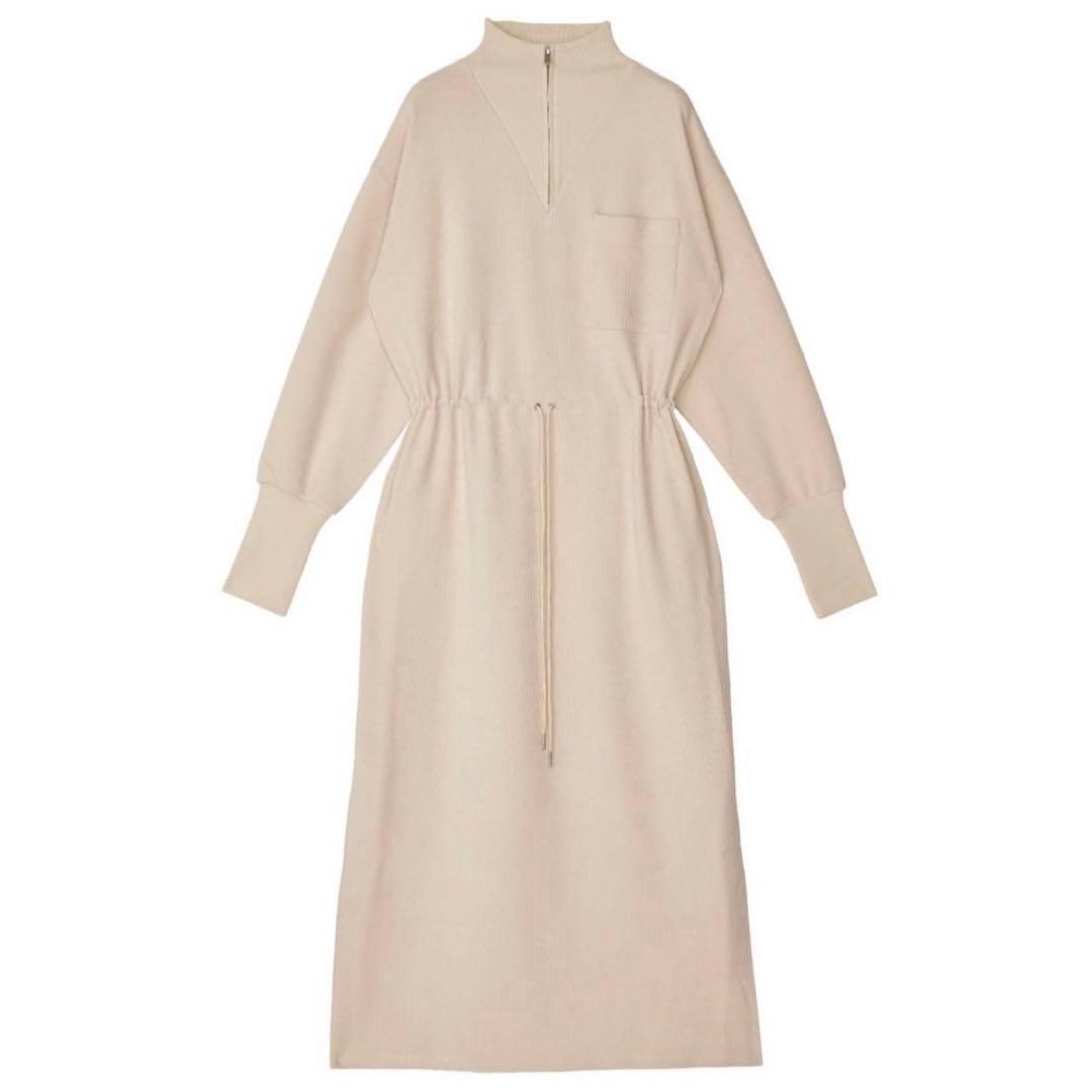 ワンピース Ameri vintage UND HALF ZIP SWEAT DRESS