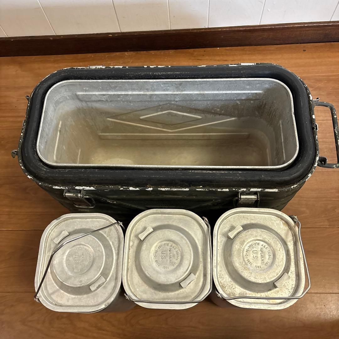 米軍　実物　フードコンテナ ODグリーン 送料無料　②