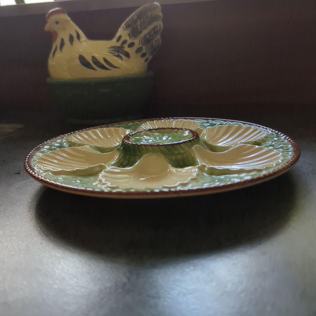 にこ 貝の形を模したオシャレなお皿＆木製皿立て台✨