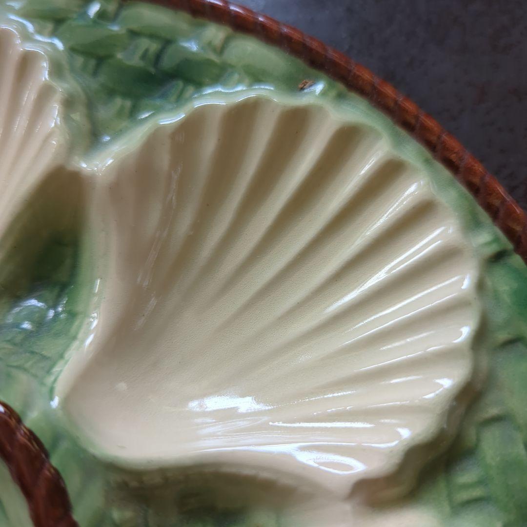 にこ 貝の形を模したオシャレなお皿＆木製皿立て台✨