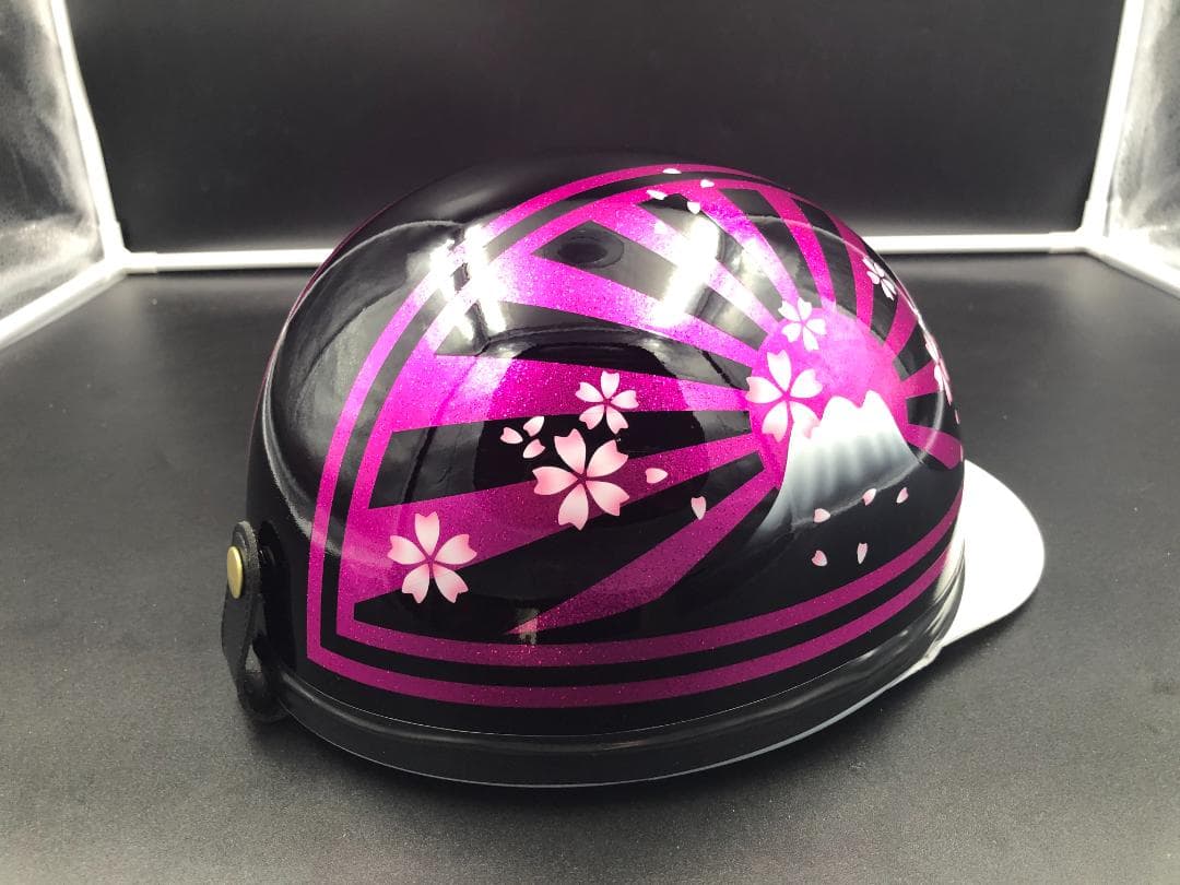 コルク半　カスタム　富士日章　三つボタン　ブラックピンク　桜　高級クリヤ送料無料