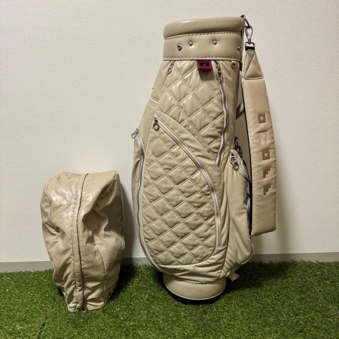 ONOFF オノフ キャディバッグ ゴルフバッグ ソフトタッチ本革調