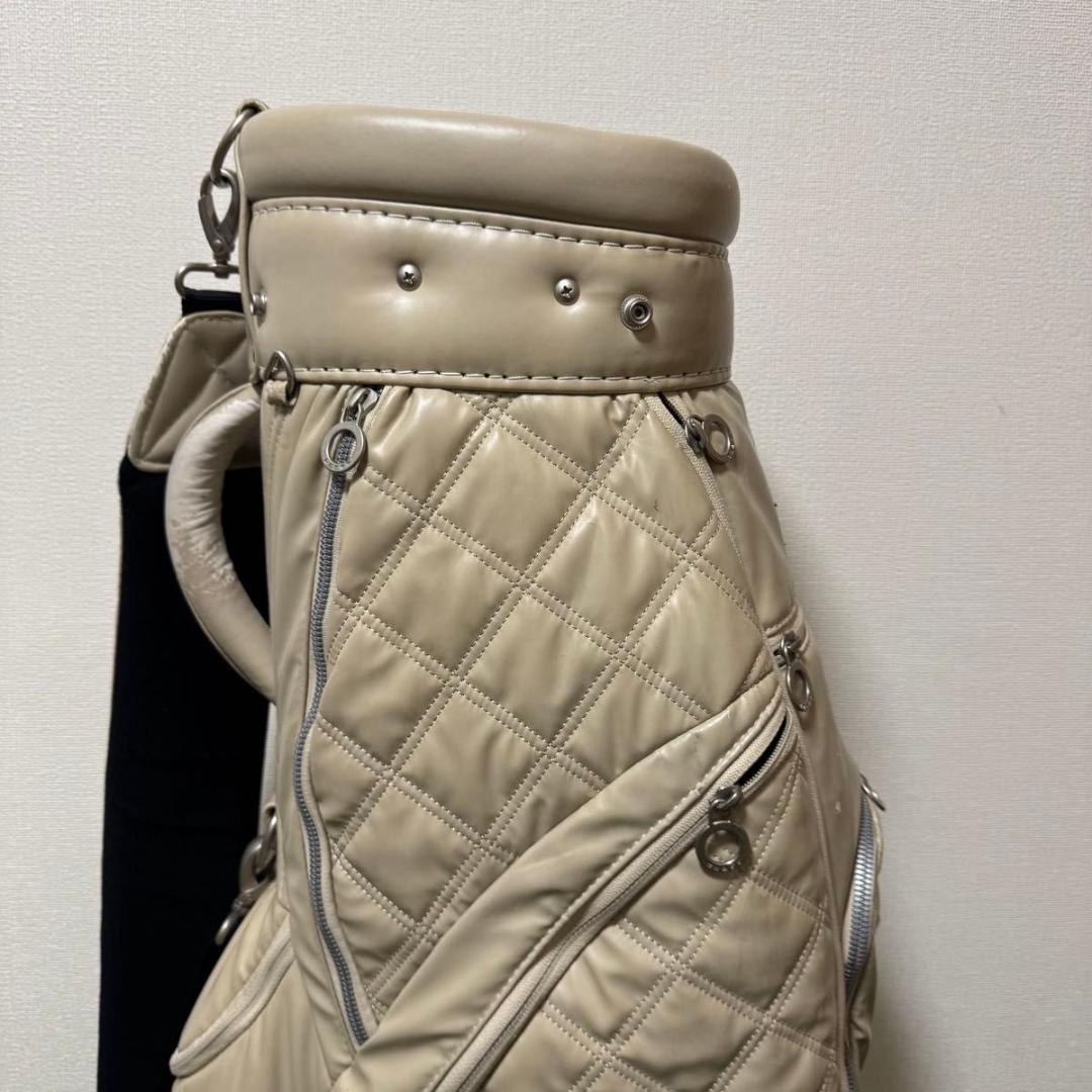 ONOFF オノフ キャディバッグ ゴルフバッグ ソフトタッチ本革調