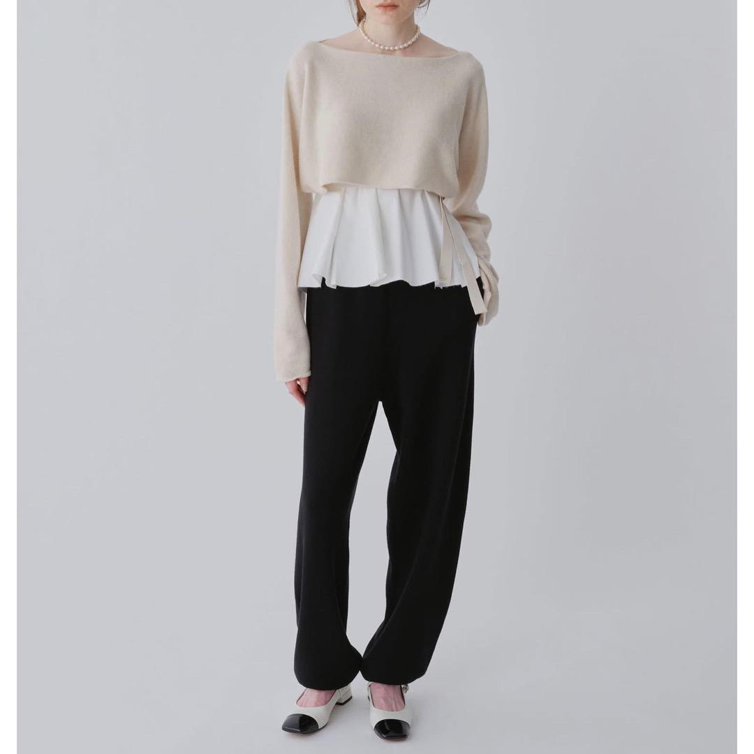 美品 ウィムガゼット 24AW GEMINI 14Gスムースニットパンツ