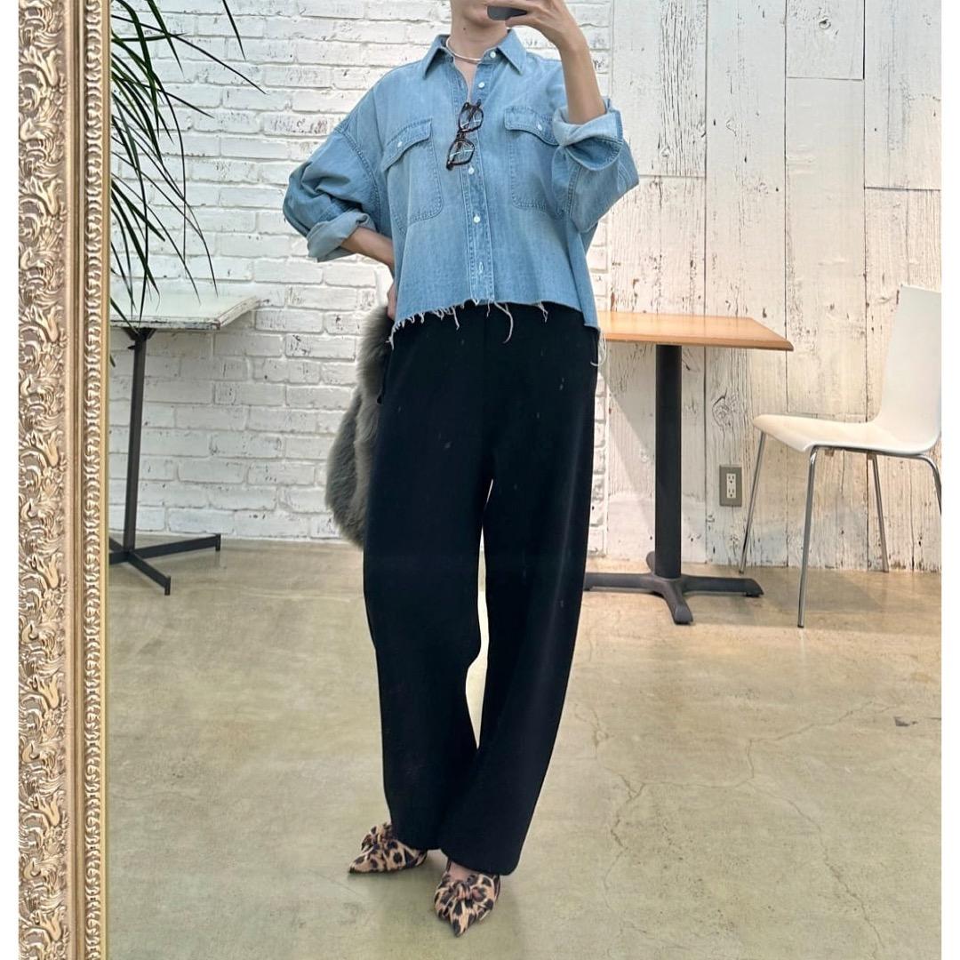 美品 ウィムガゼット 24AW GEMINI 14Gスムースニットパンツ