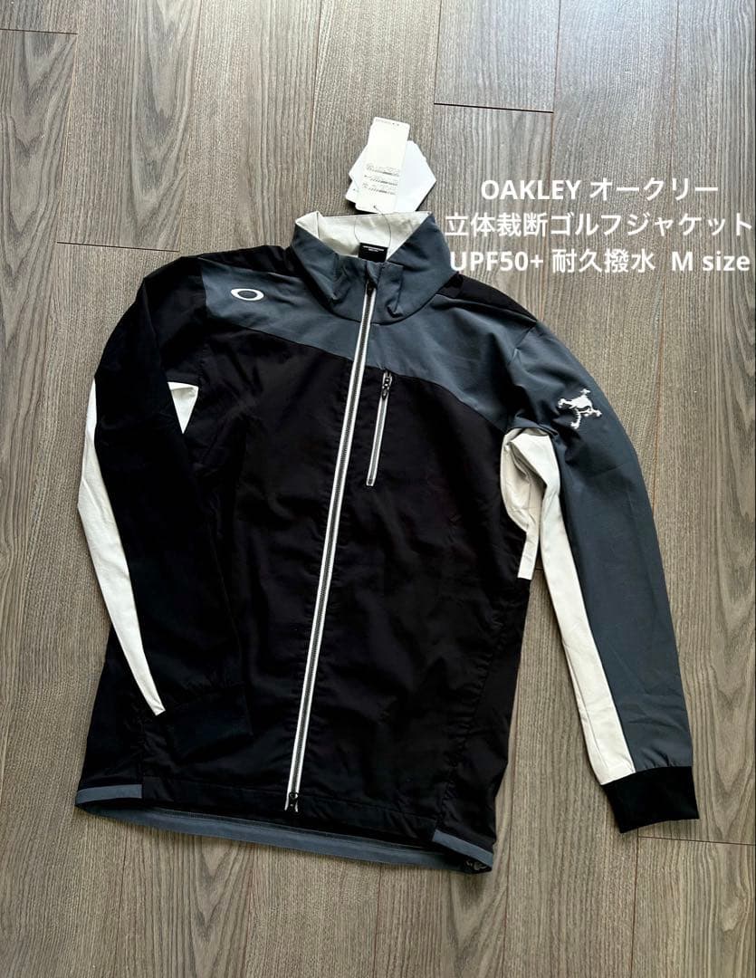 新品 OAKLEY オークリー 立体裁断ゴルフジャケット UPF50 耐久撥水M