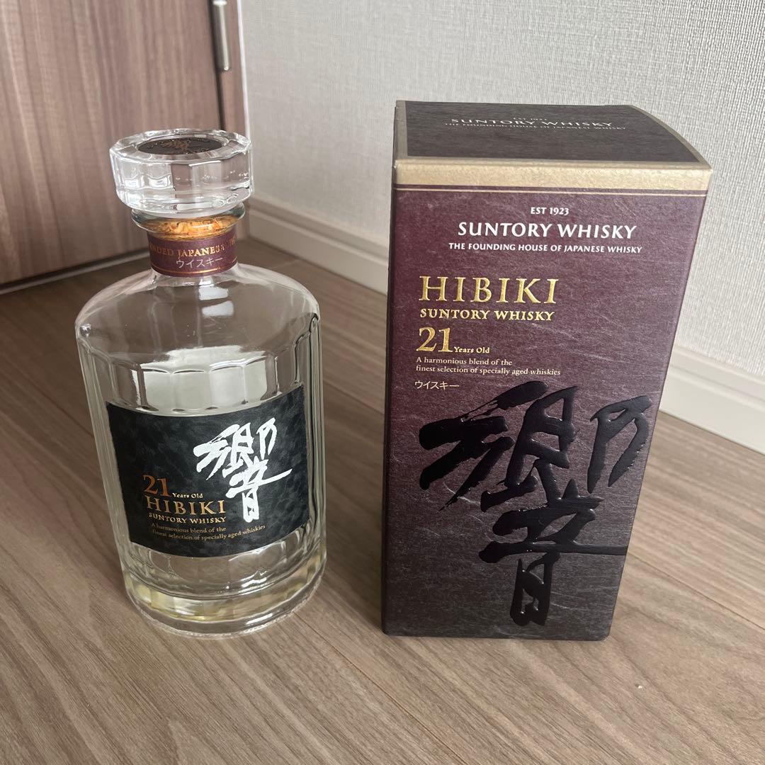 響　21年　空瓶　空箱　身洗浄