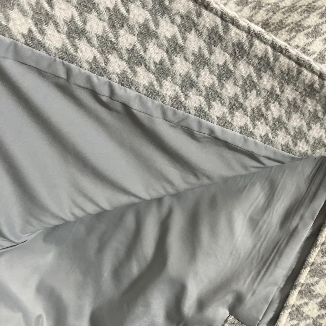 ケイトスペード　ファーティペット千鳥柄コート　150