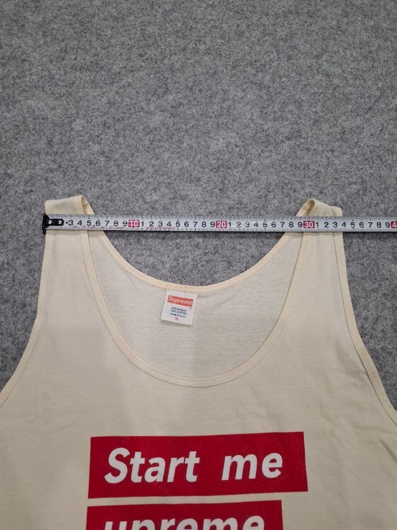 シュプリーム　タンクトップ　 ナチュラル　クリーム　XL