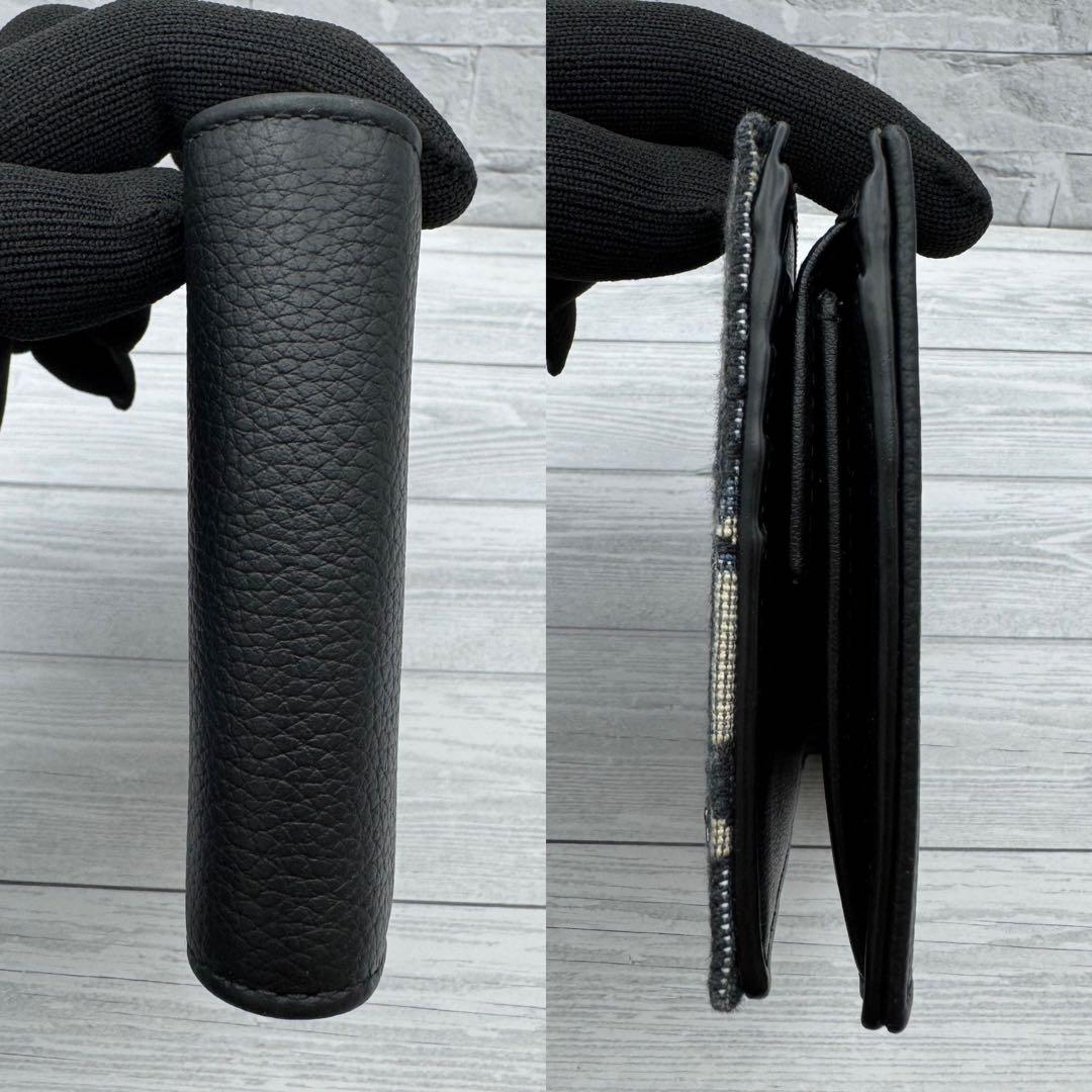 【未使用級】ディオール 二つ折り財布　サドル オブリーク トロッター ジャガード