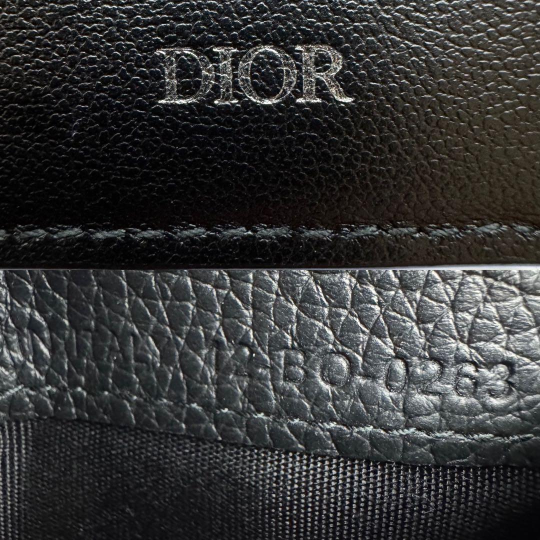 【未使用級】ディオール 二つ折り財布　サドル オブリーク トロッター ジャガード