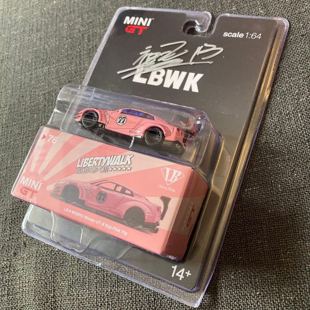 ミニカー MINI GT LB WORKS GT-R R35 Pink Pig
