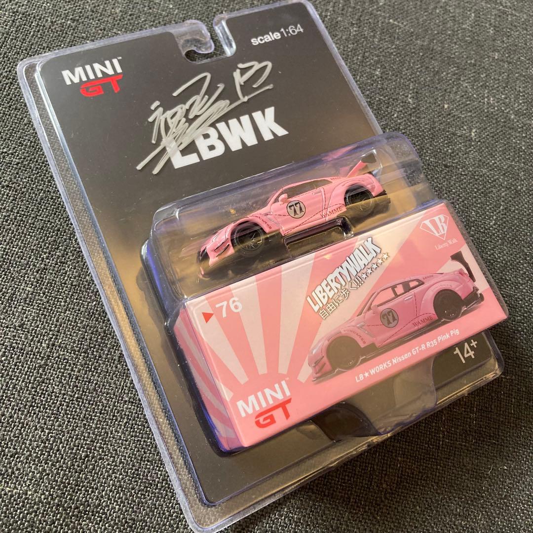 ミニカー MINI GT LB WORKS GT-R R35 Pink Pig