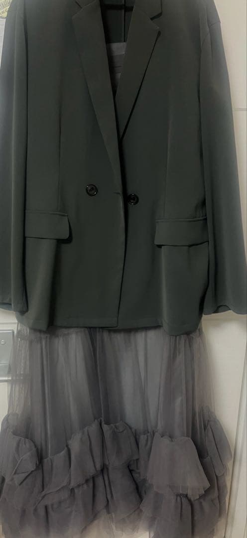 ANDRESDアンドレスド ボリュームチュールジャケットセットドレス　M