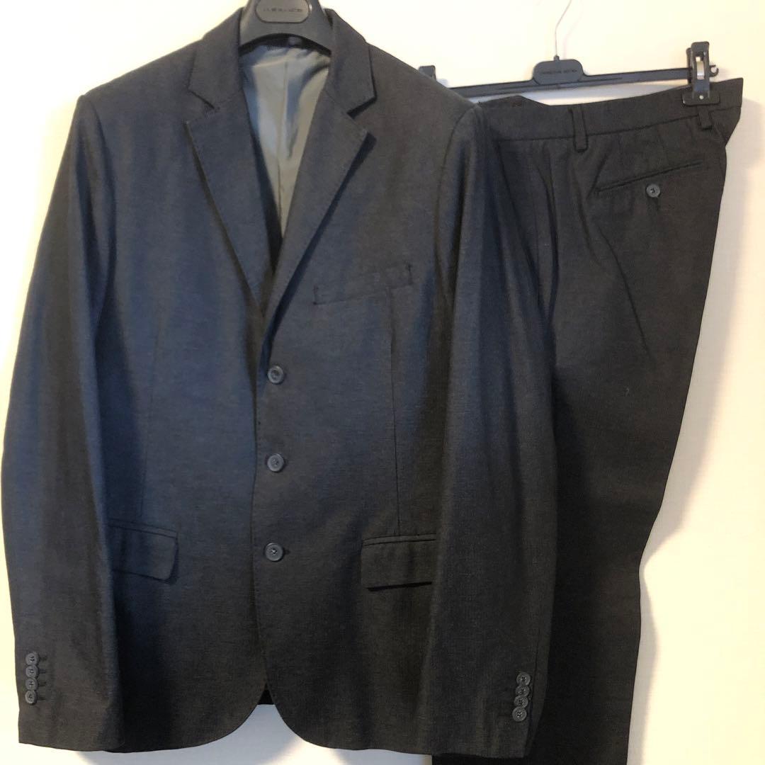 MARCEL LASSANCEマルセルラサンスヘリンボーンスーツグレー52