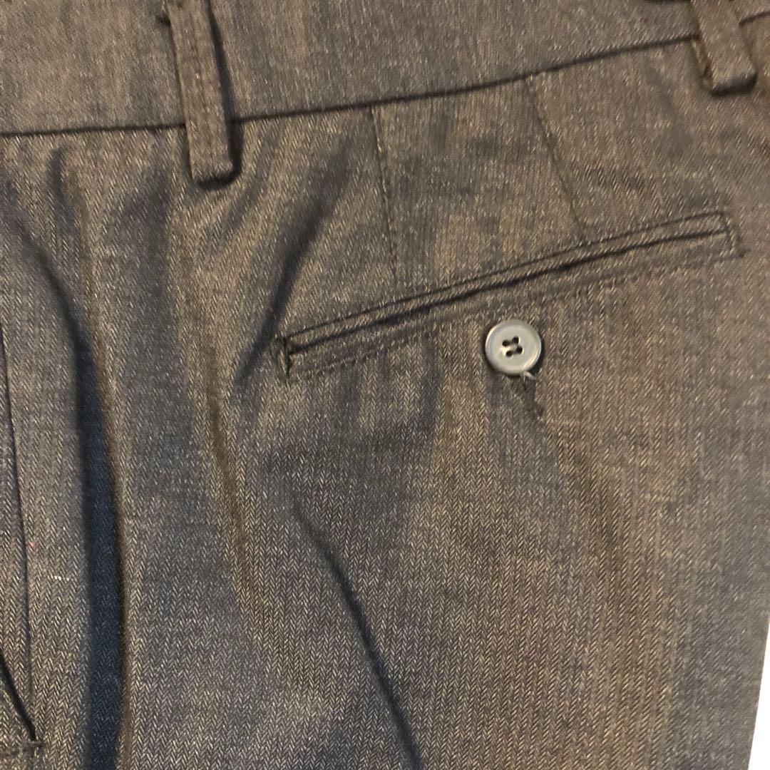 MARCEL LASSANCEマルセルラサンスヘリンボーンスーツグレー52