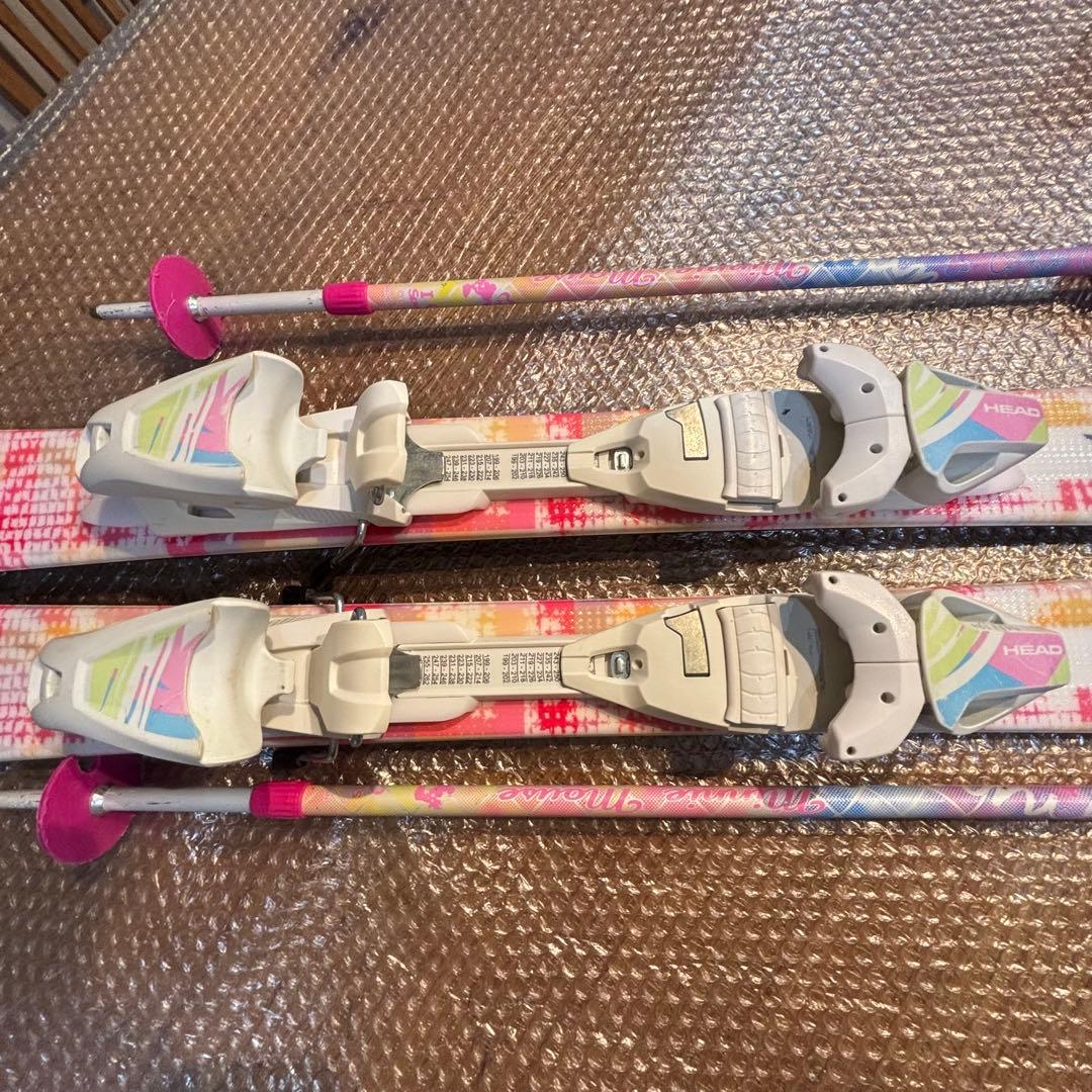 ジュニアスキーセット　head　117cm 21cm ストック、ブーツ付