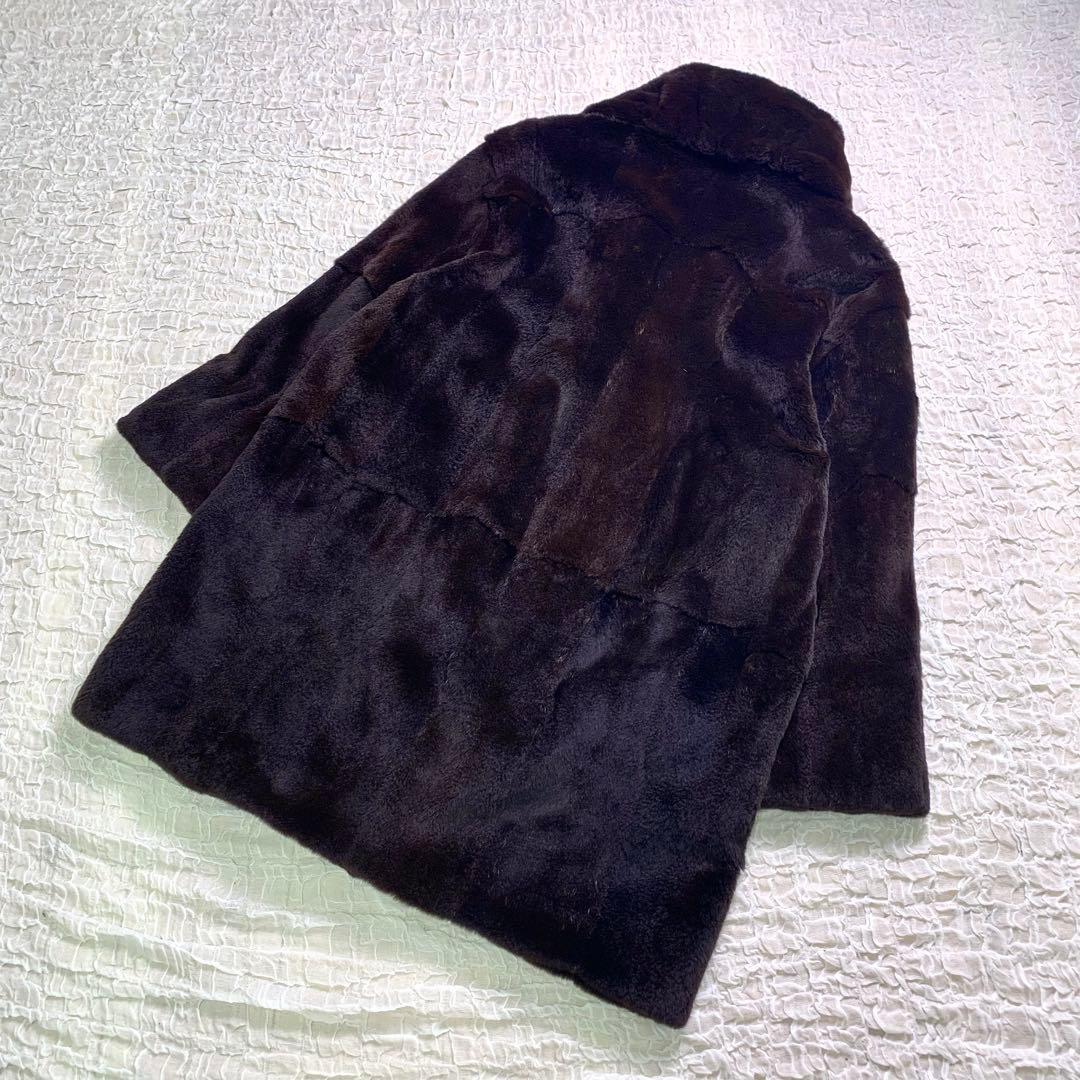 EMBA ミンク　シルク　リバーシブル　毛皮　ファーコート