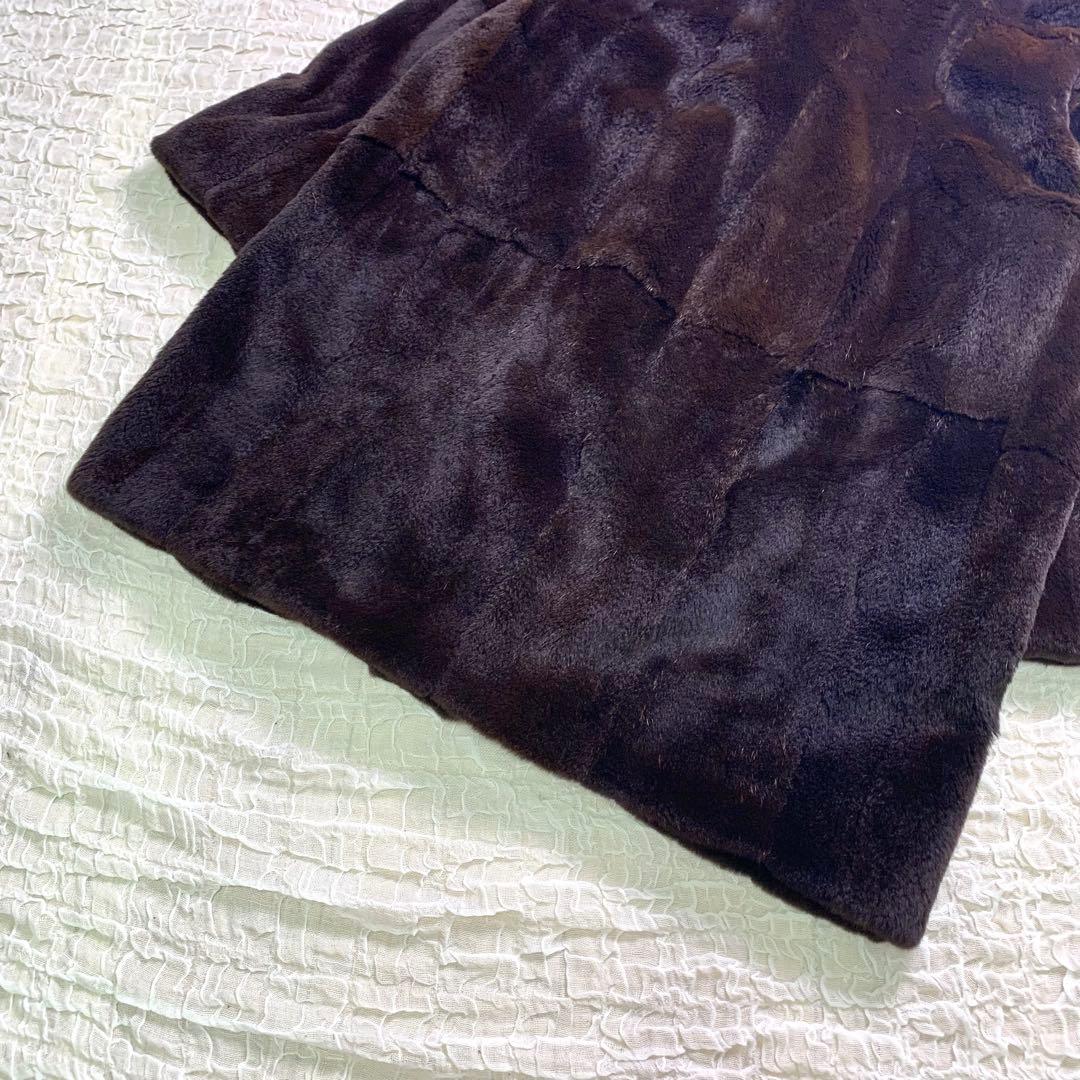 EMBA ミンク　シルク　リバーシブル　毛皮　ファーコート